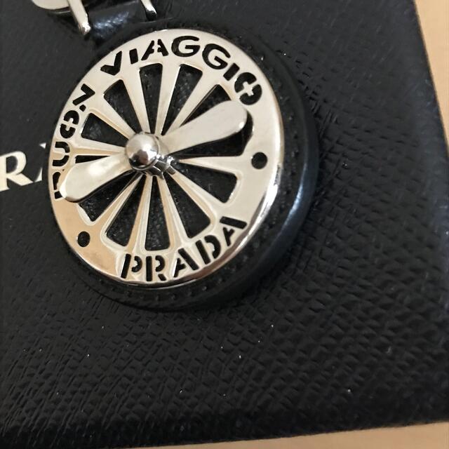 美品　PRADA プラダ　キーリング　キーホルダー　バッグチャーム