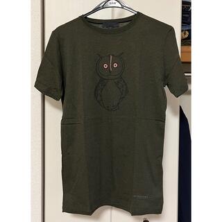 バーバリー(BURBERRY)のバーバリープローサム フクロウプリントTシャツ XS イタリア製(Tシャツ/カットソー(半袖/袖なし))
