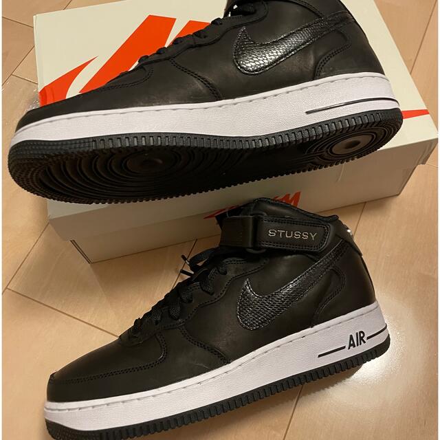 STUSSY(ステューシー)のSTUSSY & NIKE AIR FORCE 1 MID  27.0 メンズの靴/シューズ(スニーカー)の商品写真