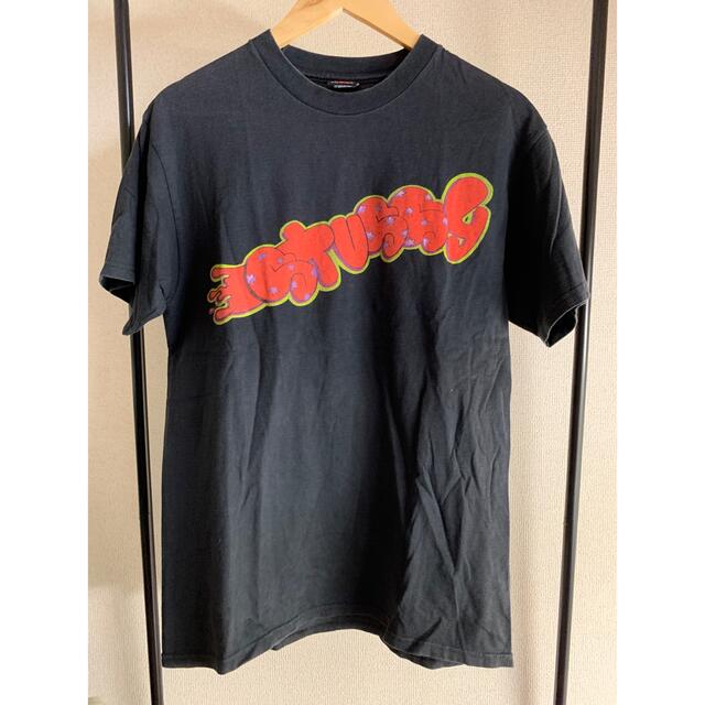 Stussy ステューシー tシャツ 90s スカルロゴ フロントロゴ - Tシャツ