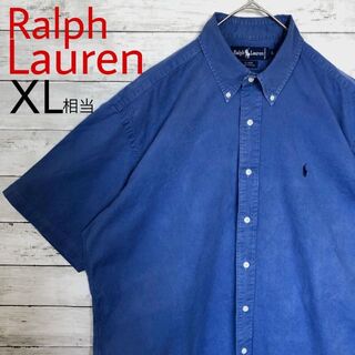 ラルフローレン(Ralph Lauren)のj91 US古着 ラルフローレン BD半袖シャツ BLAIRE 刺繍ロゴ 無地(シャツ)
