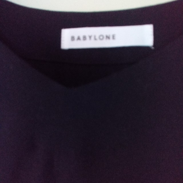 BABYLONE(バビロン)のLUCKY様　バビロン　フレアスリーブトップス　BLACK　サイズ38 レディースのトップス(シャツ/ブラウス(半袖/袖なし))の商品写真
