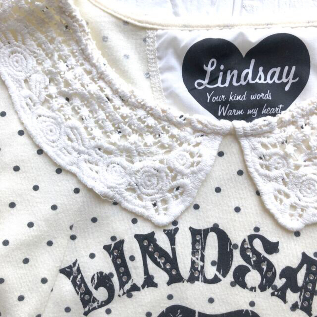 Lindsay(リンジィ)のLindsay リンジィ カットソー  チュニック  キッズ/ベビー/マタニティのキッズ服女の子用(90cm~)(ワンピース)の商品写真