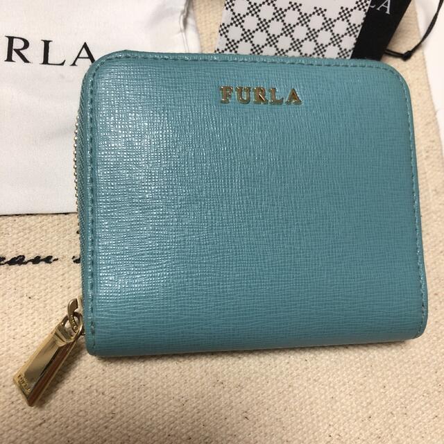 Furla - * FURLA フルラ 財布 二つ折り * ブルー 水色 ウォレットの