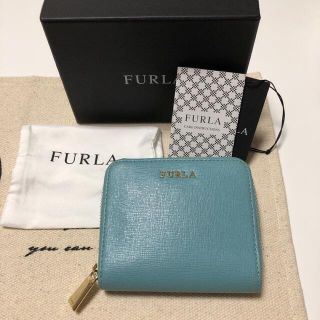 FURLA/フルラ  財布 折財布 二つ折り  レザー ブルー系 新品未使用品