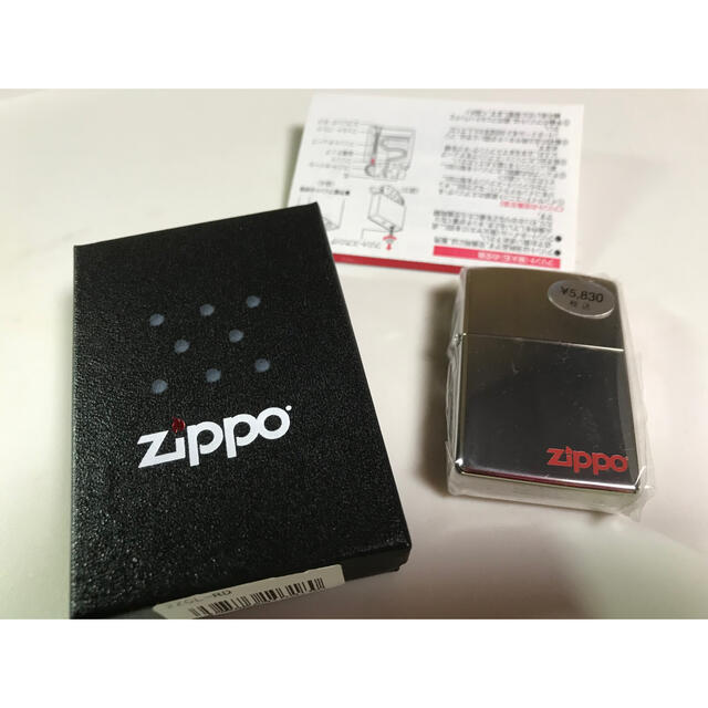 ZIPPO(ジッポー)のZIPPO ジッポライター ジッポー 2ZCL-RD シルバー ロゴ入り メンズのファッション小物(タバコグッズ)の商品写真