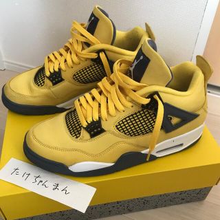 ナイキ(NIKE)のNIKE AIR JORDAN4 エアジョーダン4 ツアーイエロー 28㎝ 美品(スニーカー)