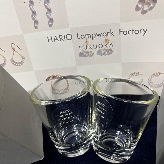 HARIO(ハリオ)のHARIO Lampwork Factory 新品 限定 メモリアルグラス 2個 インテリア/住まい/日用品のキッチン/食器(グラス/カップ)の商品写真