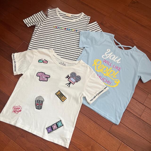 repipi armario(レピピアルマリオ)のlady様専用　レピピアルマリオ⭐︎Tシャツ3点セット キッズ/ベビー/マタニティのキッズ服女の子用(90cm~)(Tシャツ/カットソー)の商品写真