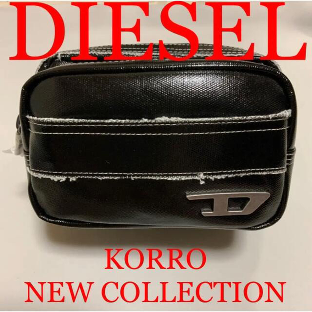 大人気のデザイン　DIESEL　KORRO　コーテッドキャンバス ボディバッグ