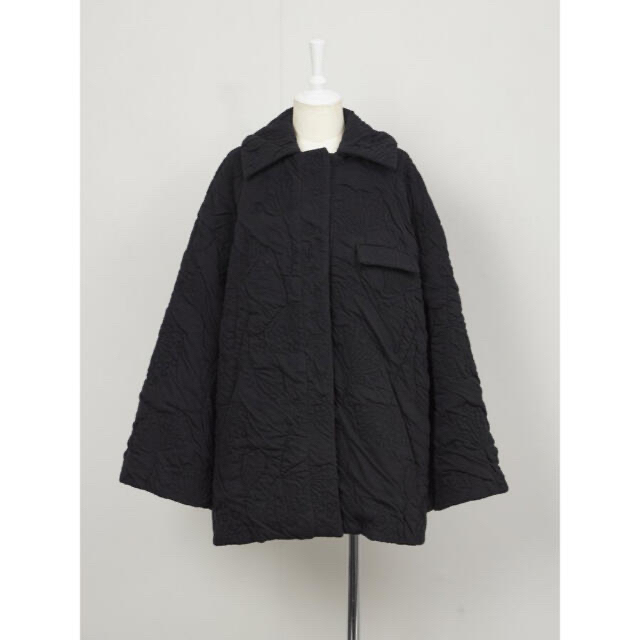 Rosary moon(ロザリームーン)のFluffy Jacquard Quilted Coat レディースのジャケット/アウター(ノーカラージャケット)の商品写真