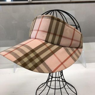 バーバリー(BURBERRY)のバーバリーズ　ノバチェック　サンバイザー(ニット帽/ビーニー)