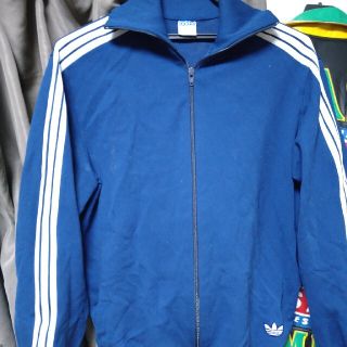 アディダス(adidas)の値下げ　サイズ４　紺✕白　アディダスビンテージジャージ(ジャージ)