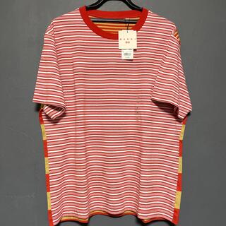 ユニクロ(UNIQLO)の新品タグ付き UNIQLO MARNI  ボーダークールネックTシャツ(Tシャツ/カットソー(半袖/袖なし))