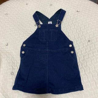 プチバトー(PETIT BATEAU)のkana様【美品】PETIT BATEAU デニムジャンパースカート 95cm(スカート)