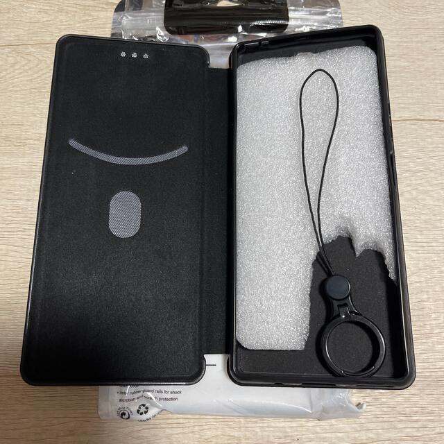 Xperia 8 ケース カバー カーボン調 手帳型 ブラック 13 スマホ/家電/カメラのスマホアクセサリー(Androidケース)の商品写真