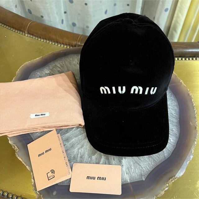 MIUMIU ロゴキャップ - キャップ