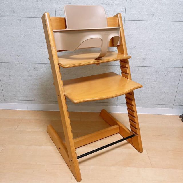 Stokke(ストッケ)のストッケ トリップトラップ ベビーセット　 ナチュラル 4 キッズ/ベビー/マタニティの寝具/家具(その他)の商品写真