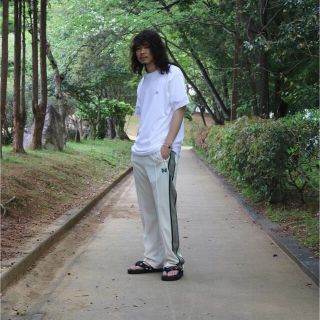 S needles jeans factory 別注 トラックパンツ アイボリーパンツ