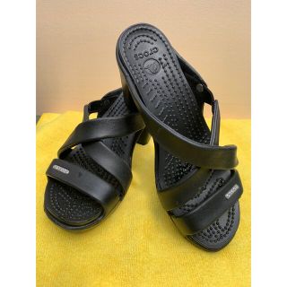 クロックス(crocs)の★クロックス　サイプラス　黒　美品(サンダル)