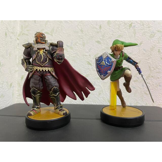 amiibo フィギュア　リンク＋ガノンドロフ