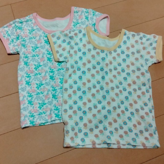 しまむら(シマムラ)の95　肌着2枚セット キッズ/ベビー/マタニティのキッズ服女の子用(90cm~)(下着)の商品写真