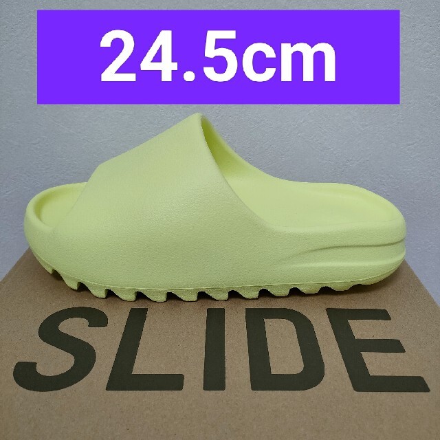 adidas(アディダス)のlicca様専用 YEEZY SLIDE Glow Green 24.5 メンズの靴/シューズ(サンダル)の商品写真