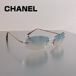 シャネル(CHANEL)の美品 CHANEL サングラス シャネル ブルーグレー(サングラス/メガネ)
