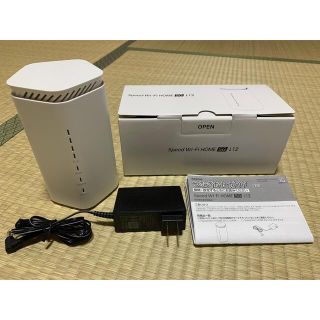 エヌイーシー(NEC)の【美品】Speed Wi-Fi HOME 5G L12 (PC周辺機器)