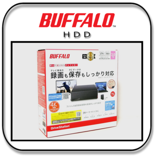 バッファロー(Buffalo)のバッファロー　3TB 外付けＨＤＤ　PC用/TV録画用　電源連動機能　日本製(PC周辺機器)