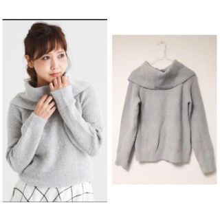 マジェスティックレゴン(MAJESTIC LEGON)のマジェスティックレゴン♡オフショルニット♡グレーM(ニット/セーター)