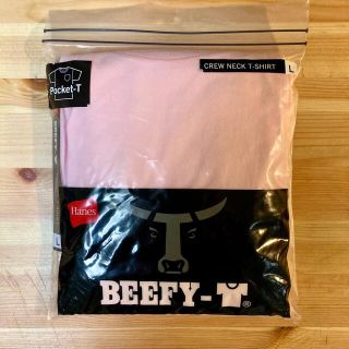 ヘインズ(Hanes)の★こじろ様限定ヘインズ ・ビーフィー 半袖 ポケット付き　ピンク　Lサイズ(Tシャツ/カットソー(半袖/袖なし))