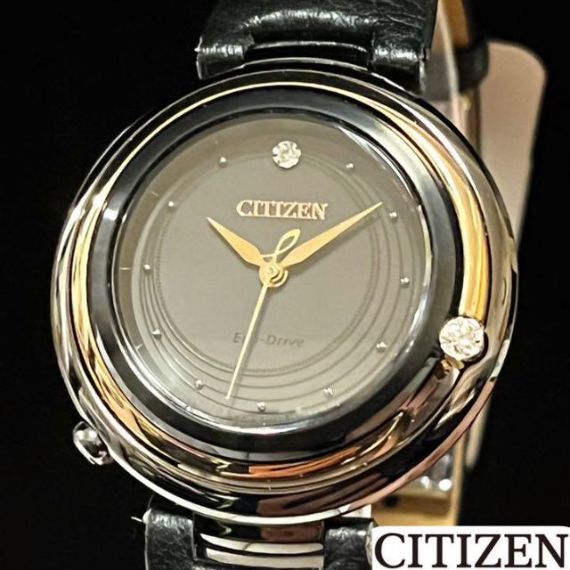 【定価102800円】CITIZEN/展示品特価/レディース腕時計/ブラック色