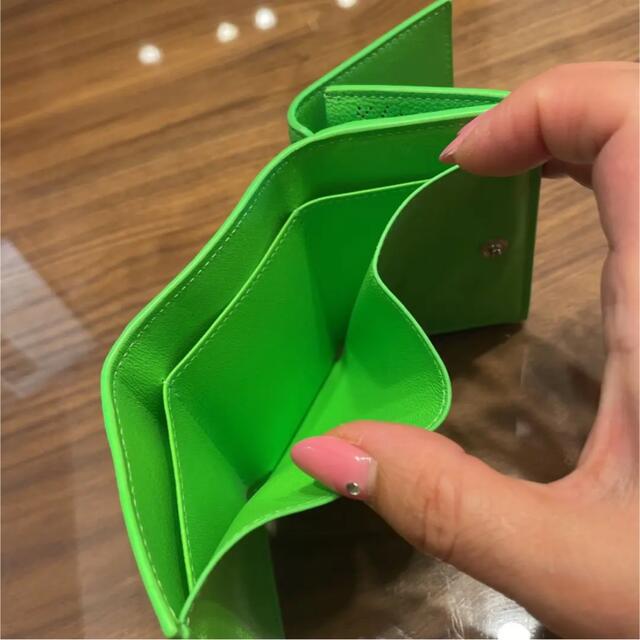 Balenciaga - balenciaga バレンシアガ 財布 ミニ ロゴ グリーン