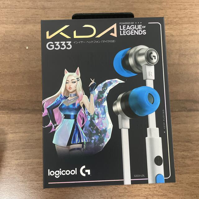 Logicool インイヤー ゲーミングイヤホン ホワイト G333-LOL スマホ/家電/カメラのオーディオ機器(ヘッドフォン/イヤフォン)の商品写真