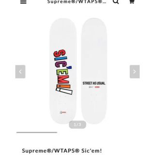 Supreme - supreme × wtaps スケボー デッキ skateboardの通販 by