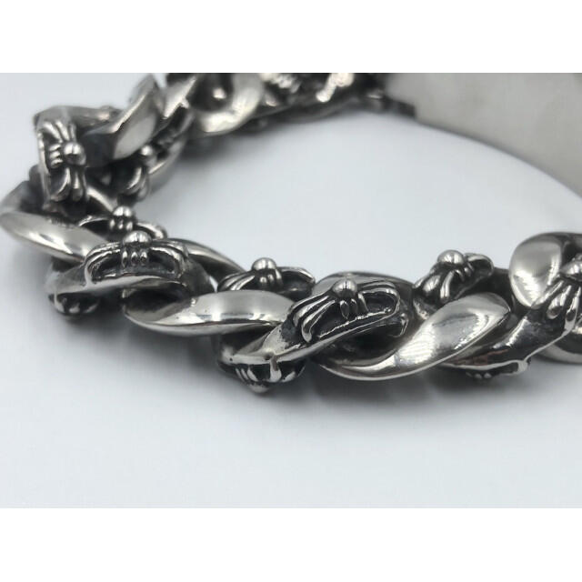 シルバーアクセサリー ブレスレット クロス 十字架 シルバー925 408-K