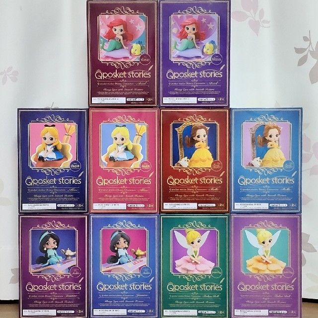 日本製・綿100% Q posket stories Disney Characters 5点セット | www