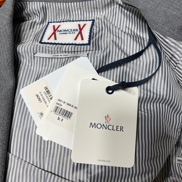 MONCLER(モンクレール)のレア MONCLER ガムブルー GIACCA ジャケット セットアップ 0 メンズのジャケット/アウター(テーラードジャケット)の商品写真