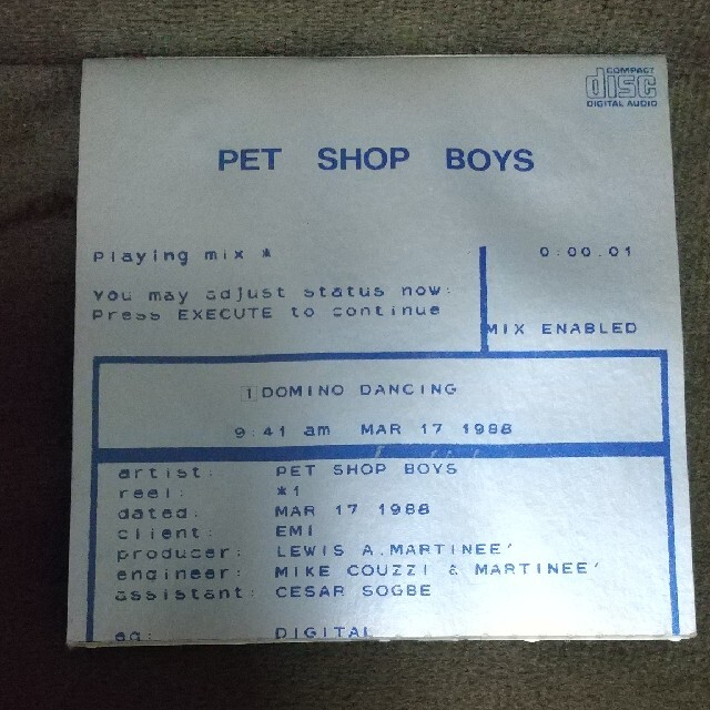 PET SHOP BOYS ／ DOMINO DANCING エンタメ/ホビーのCD(ポップス/ロック(洋楽))の商品写真