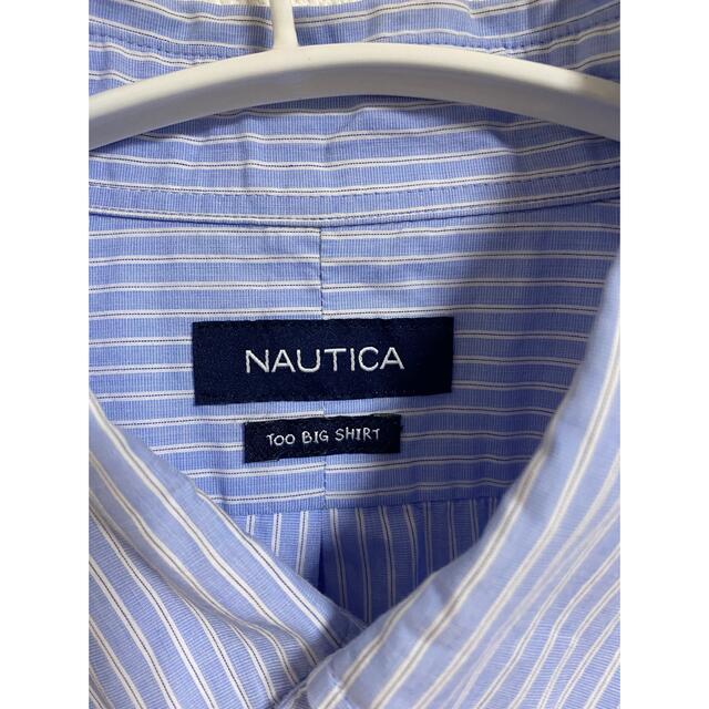 NAUTICA(ノーティカ)のNAUTIKA ブルーストライプシャツ　XL メンズのトップス(シャツ)の商品写真