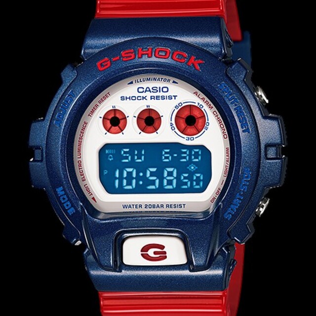 G-SHOCK DW6900AC Blue and Red