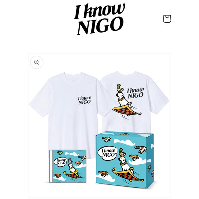 佐野玲於I Know NIGO CD T-SHIRT BOX WHITE XL