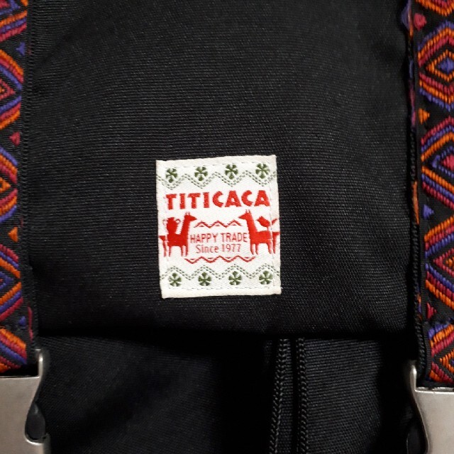 titicaca(チチカカ)の美品　チチカカ 大判リュックナップザック　スマイリーバック レディースのバッグ(リュック/バックパック)の商品写真