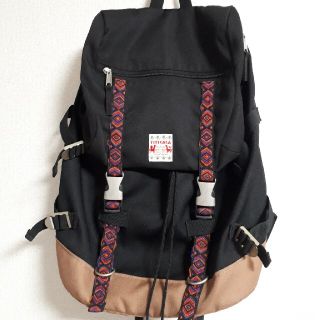 チチカカ(titicaca)の美品　チチカカ 大判リュックナップザック　スマイリーバック(リュック/バックパック)