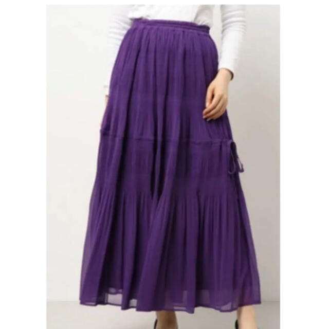AULA AILA(アウラアイラ)のAULAAILA 2021SS  完売　マジョリカティアードスカート　極美 レディースのスカート(ロングスカート)の商品写真