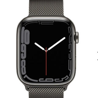 Apple Watch - アップルウォッチ7 45m 【グラファイトステンレス.全面ガラスコーティング済】