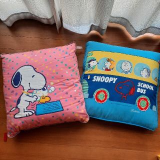 スヌーピー(SNOOPY)の【レア】スヌーピー ヴィンテージ シュルツ 特大 クッションカバーセット(クッションカバー)