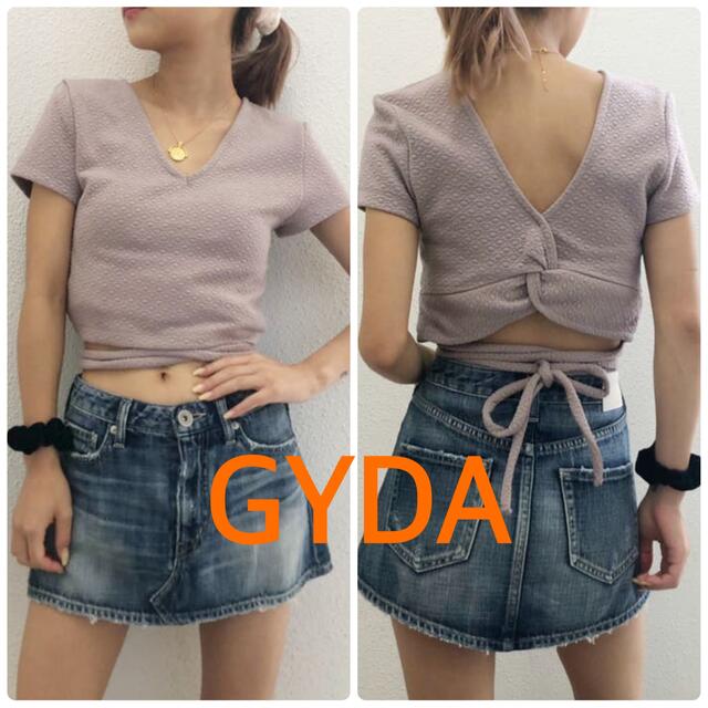 GYDA(ジェイダ)のGYDA ♥ ショート ウエストBACKリボンTOPS レディースのトップス(カットソー(半袖/袖なし))の商品写真