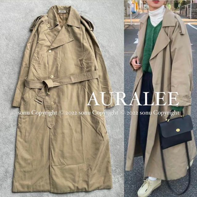 2020AW AURALEEオーラリー WASHED FINXトレンチ コート0 2020AW AURALEEオーラリー WASHED FINXトレンチ コート0